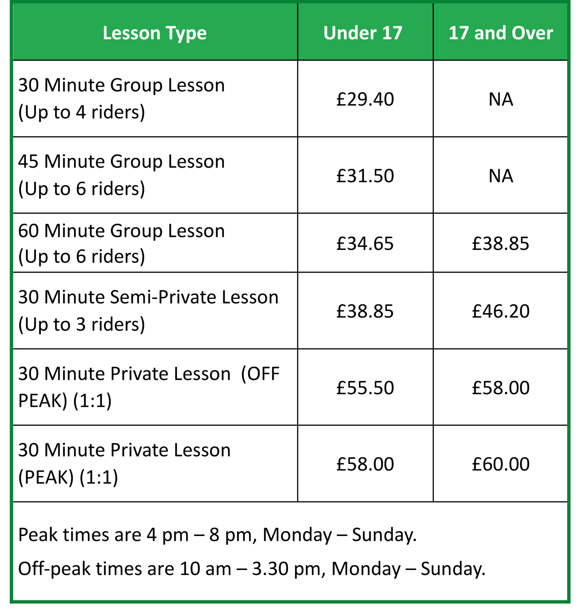 Riding Lessons – ridehighequestriancentre